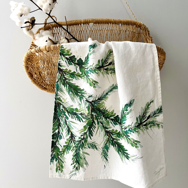 Pine Branches Kitchen Towel