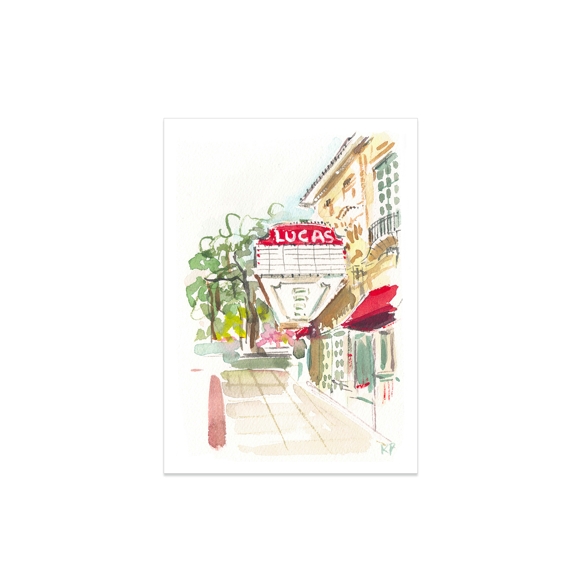 Art Print, Lucas Theater - Savannah, GA