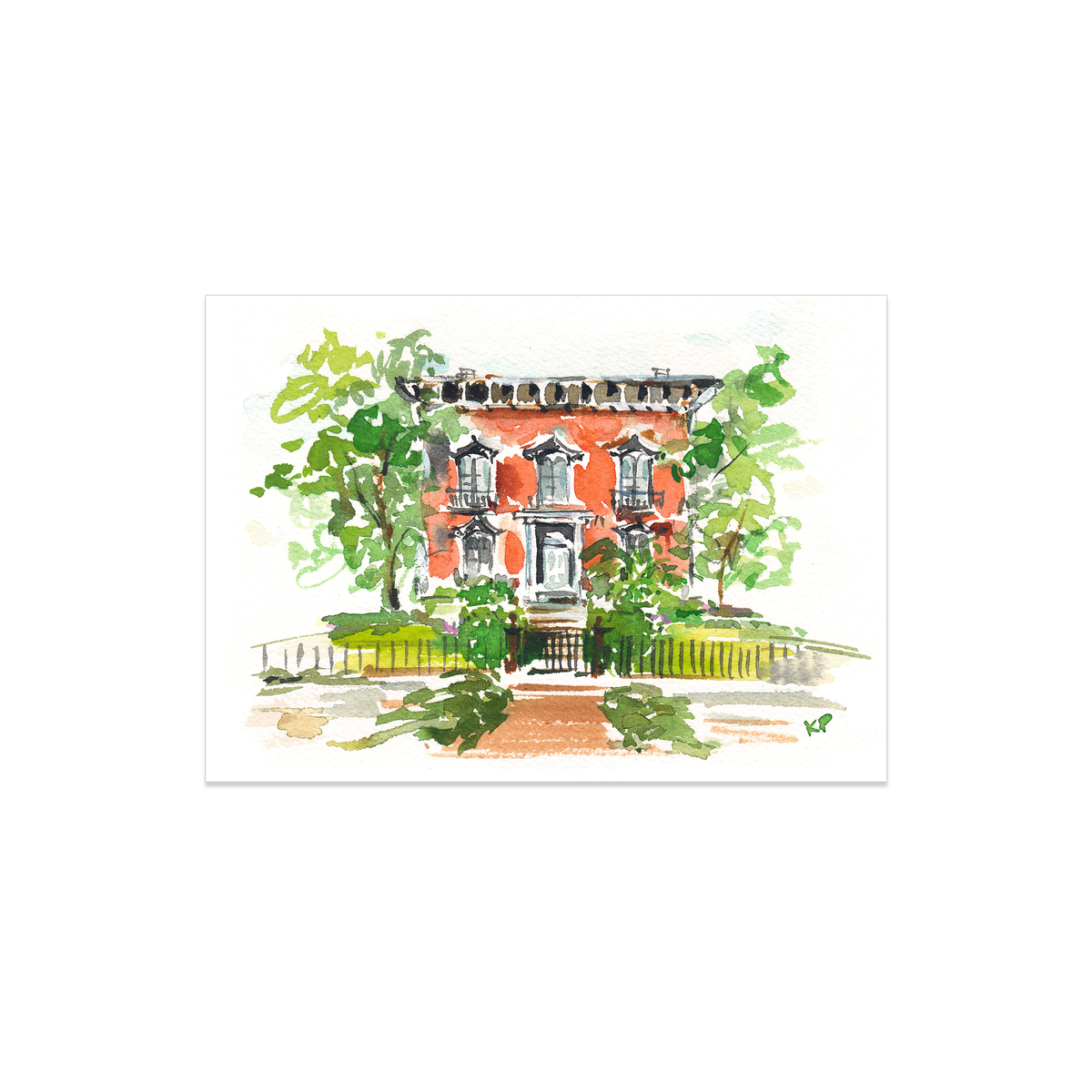 Art Print, Mercer House - Savannah, GA