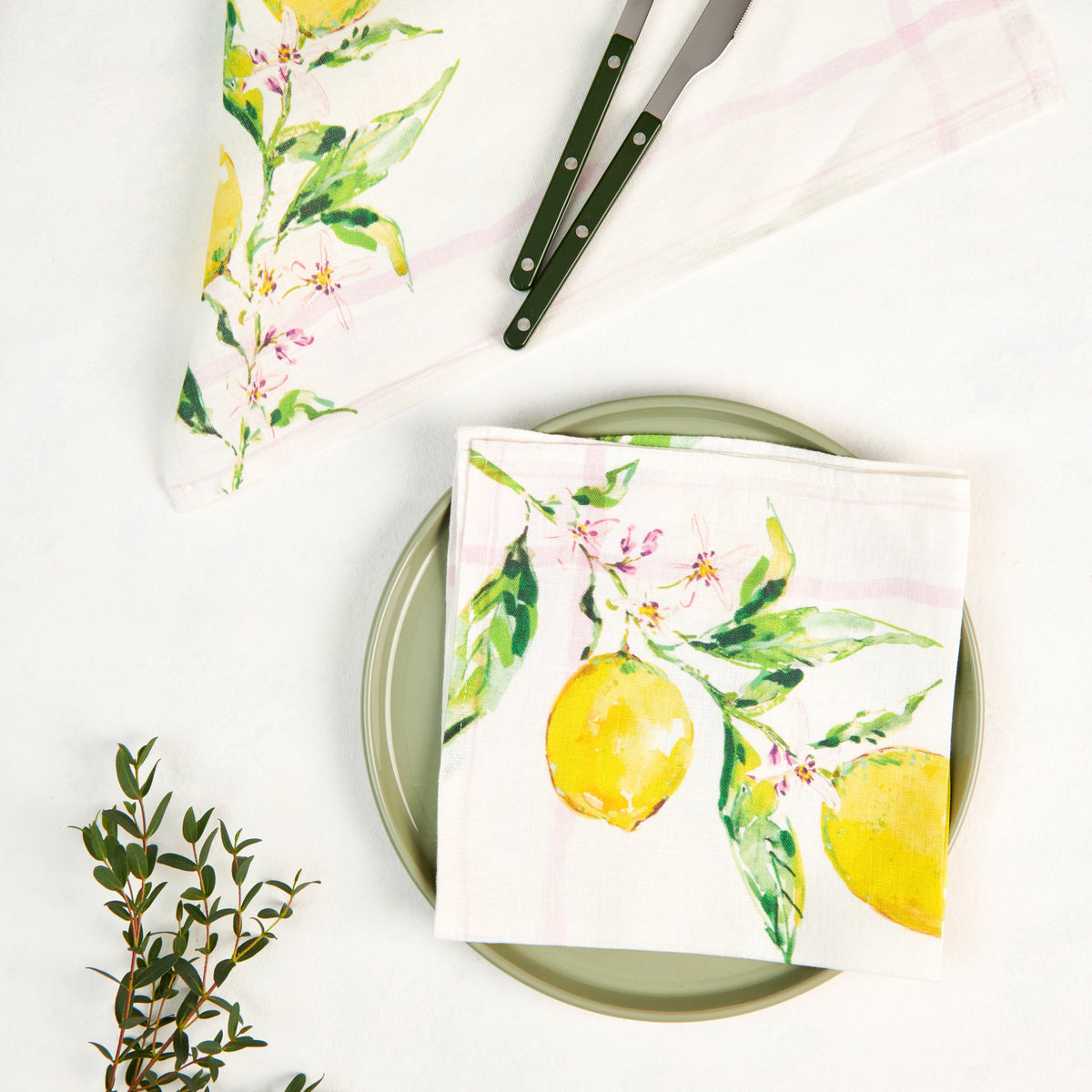 Lemons Dinner Napkins - set of 4