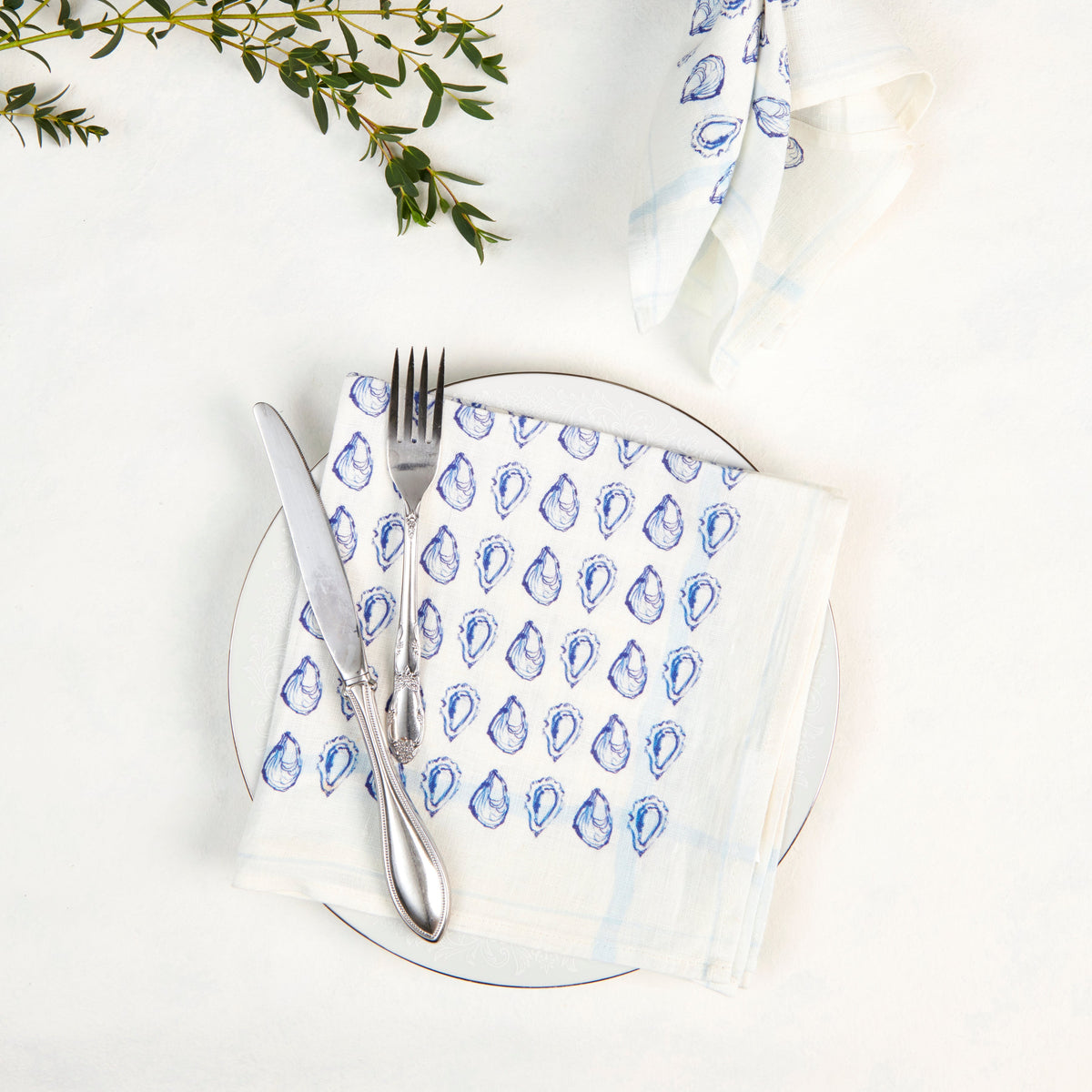 Oysters Dinner Napkins - set of 4