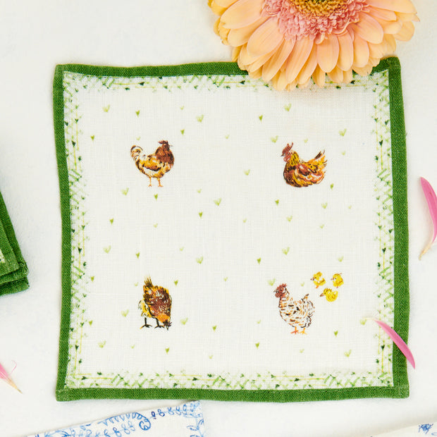 Chickens - Cocktail Napkins set of 4