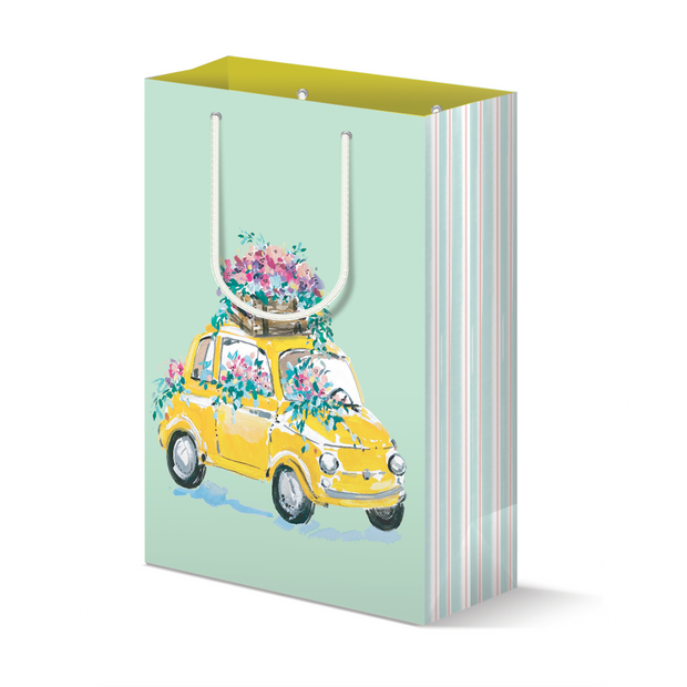 Car With Flowers - Gift Bag