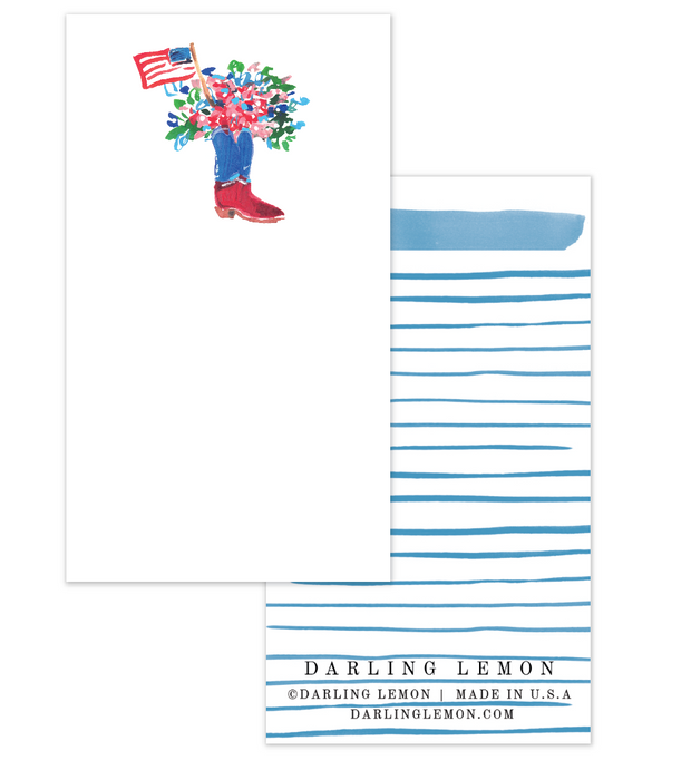 America Flower Boot Petite Cards